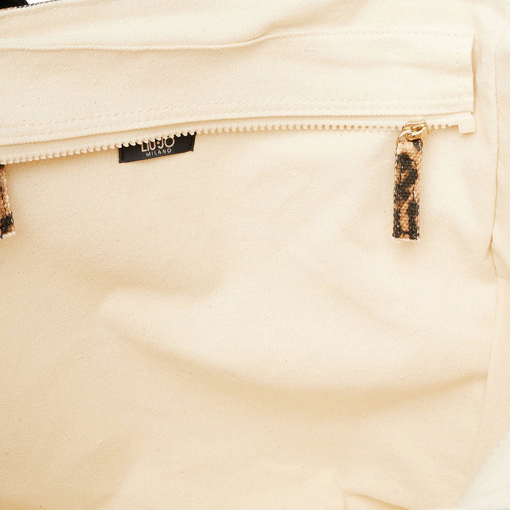 Shopping Bag Donna LIU JO in Tessuto stampa Animalier