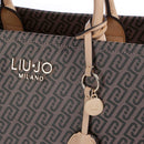 Borsa Donna a Mano Large LIU JO stampa Monogram Testa di Moro
