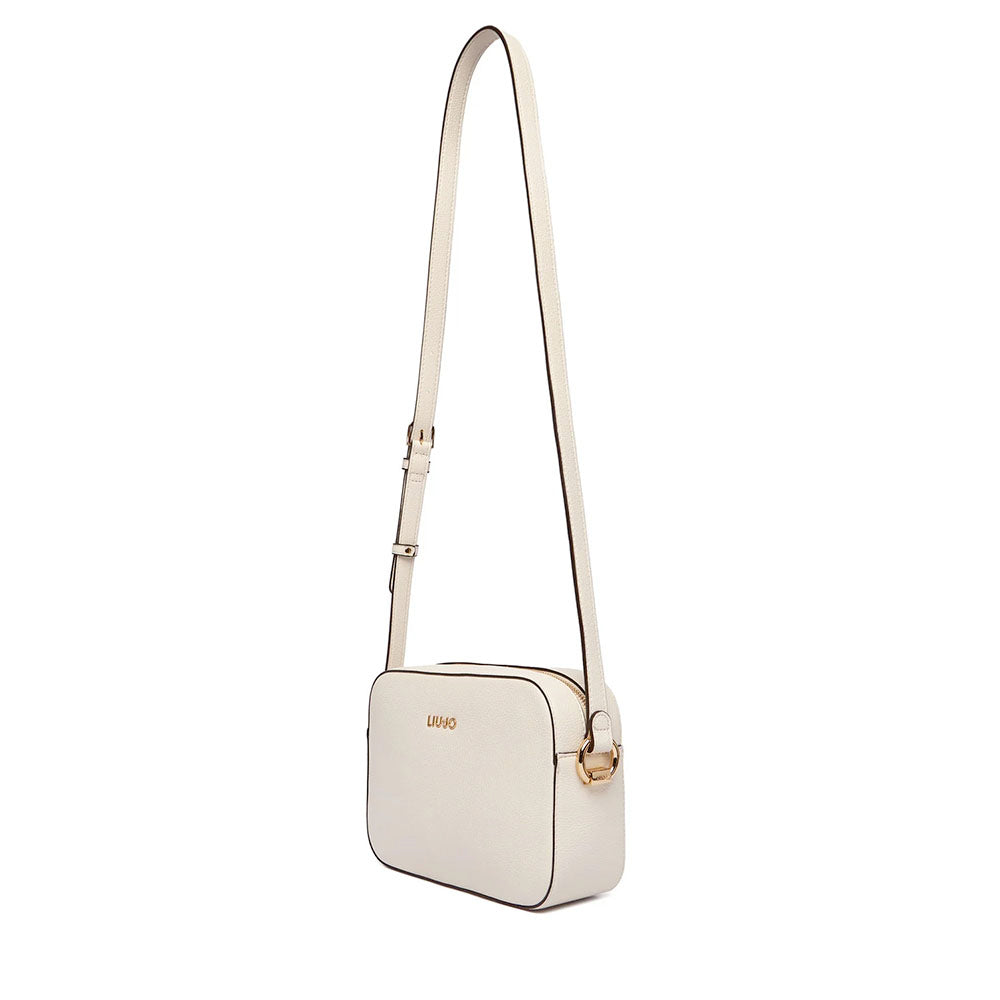 Borsa Donna a Tracolla Media LIU JO Better effetto Bottalato color Crema