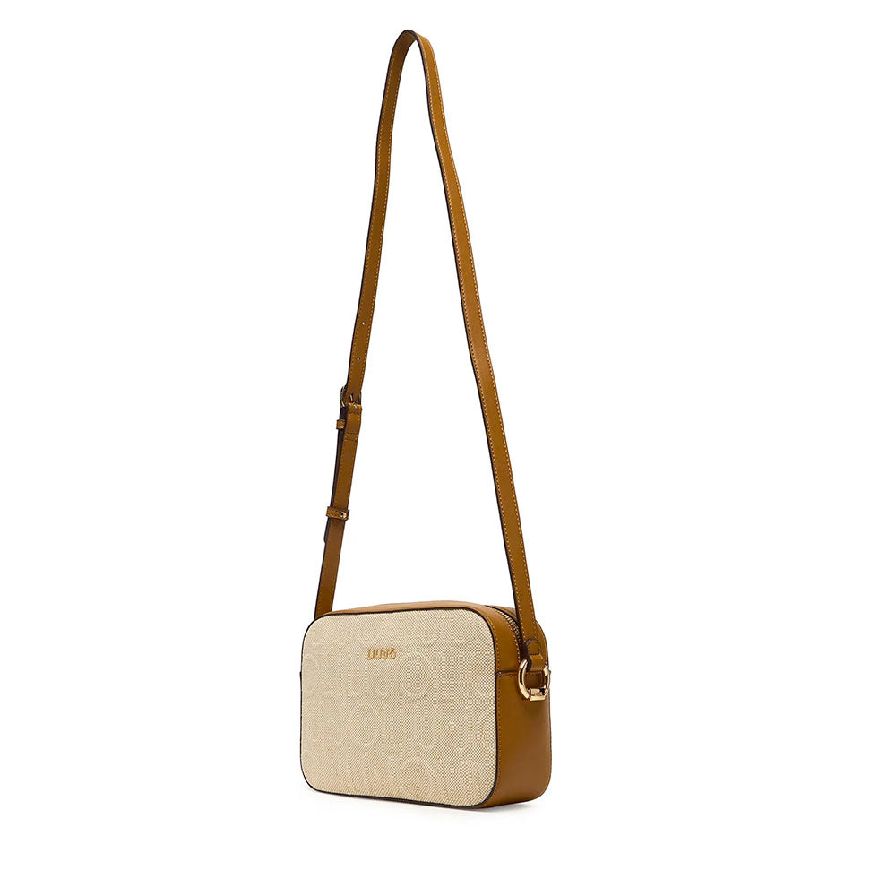 Borsa Donna a Tracolla Media LIU JO in Juta Beige