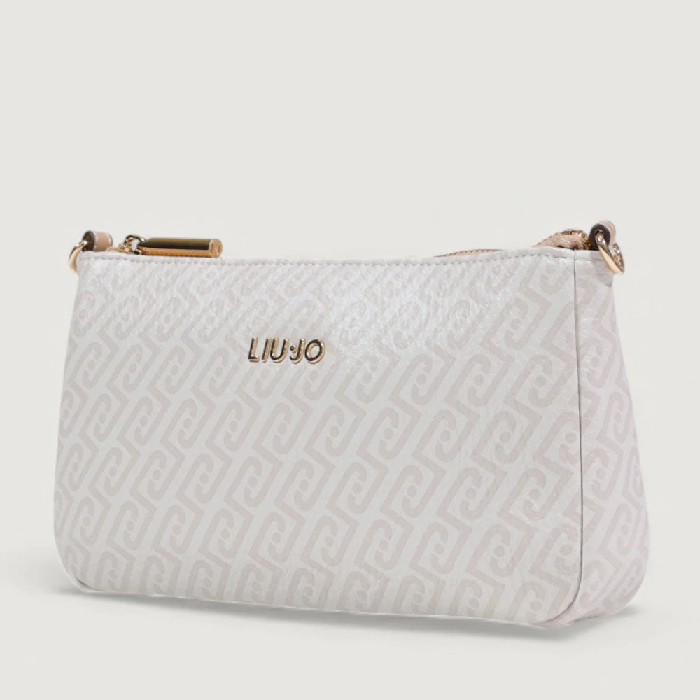 Mini Bag Donna LIU JO stampa Monogram Bianco