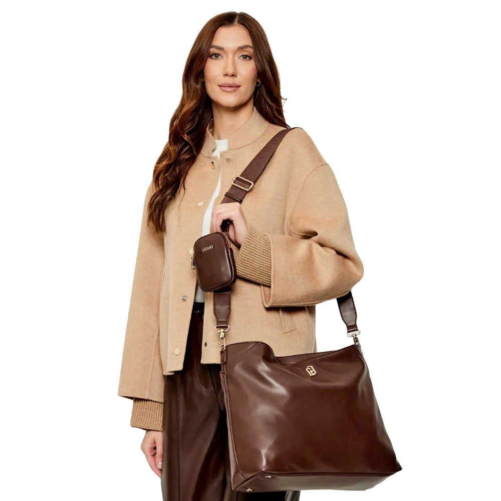 Borsa Donna a Mano con Tracolla LIU JO Better Moro Light