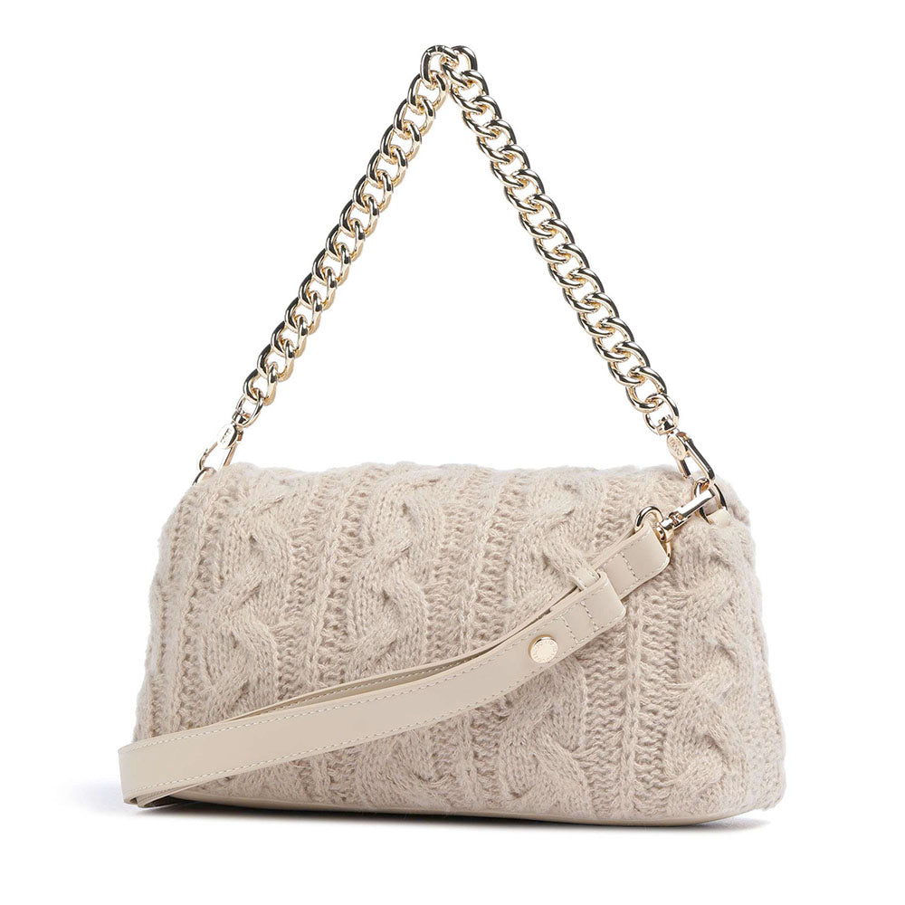 Borsa a Spalla Media LIU JO linea LaPuffy in Maglia color Marmo