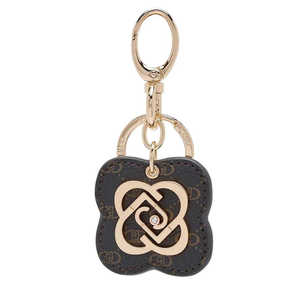Portachiavi Donna LIU JO con Fiore Marrone Stampa Monogram