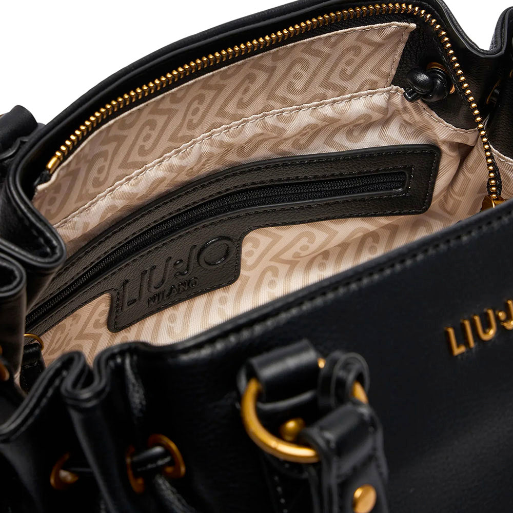 Bauletto Donna a Mano LIU JO in Ecopelle Micro Bottalata Nera
