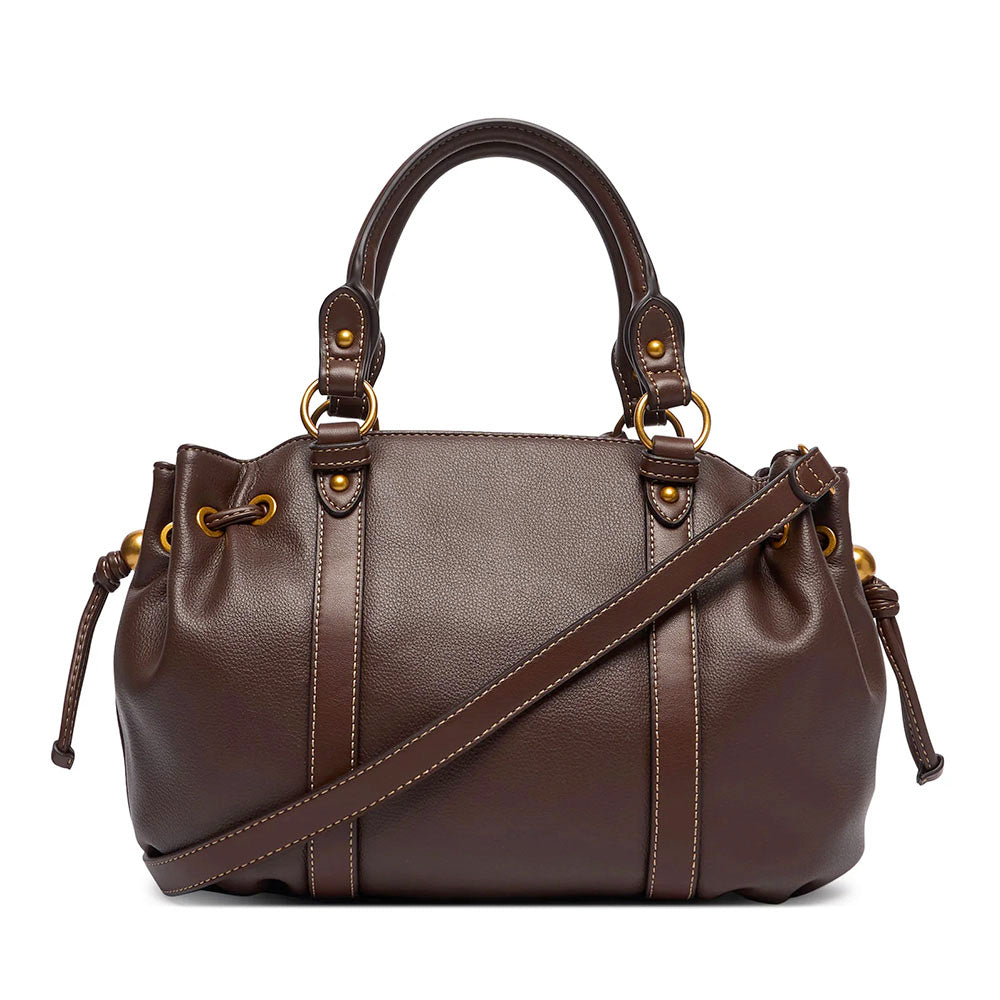 Bauletto Donna a Mano LIU JO in Ecopelle Micro Bottalata Marrone Scuro