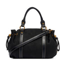Bauletto Donna a Mano LIU JO in Tessuto effetto Camoscio Nero