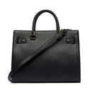 Borsa Donna Tote a Mano LIU JO Better effetto Bottalato Nero con Charm