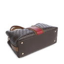 Shopping Bag Donna LIU JO Marrone Scuro con Logo Embossed All Over
