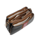 Borsa Donna a Spalla LIU JO Nera con Logo Embossed All Over