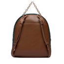 Zaino Donna LIU JO in Ecopelle Verde Foresta con Logo Embossed All Over