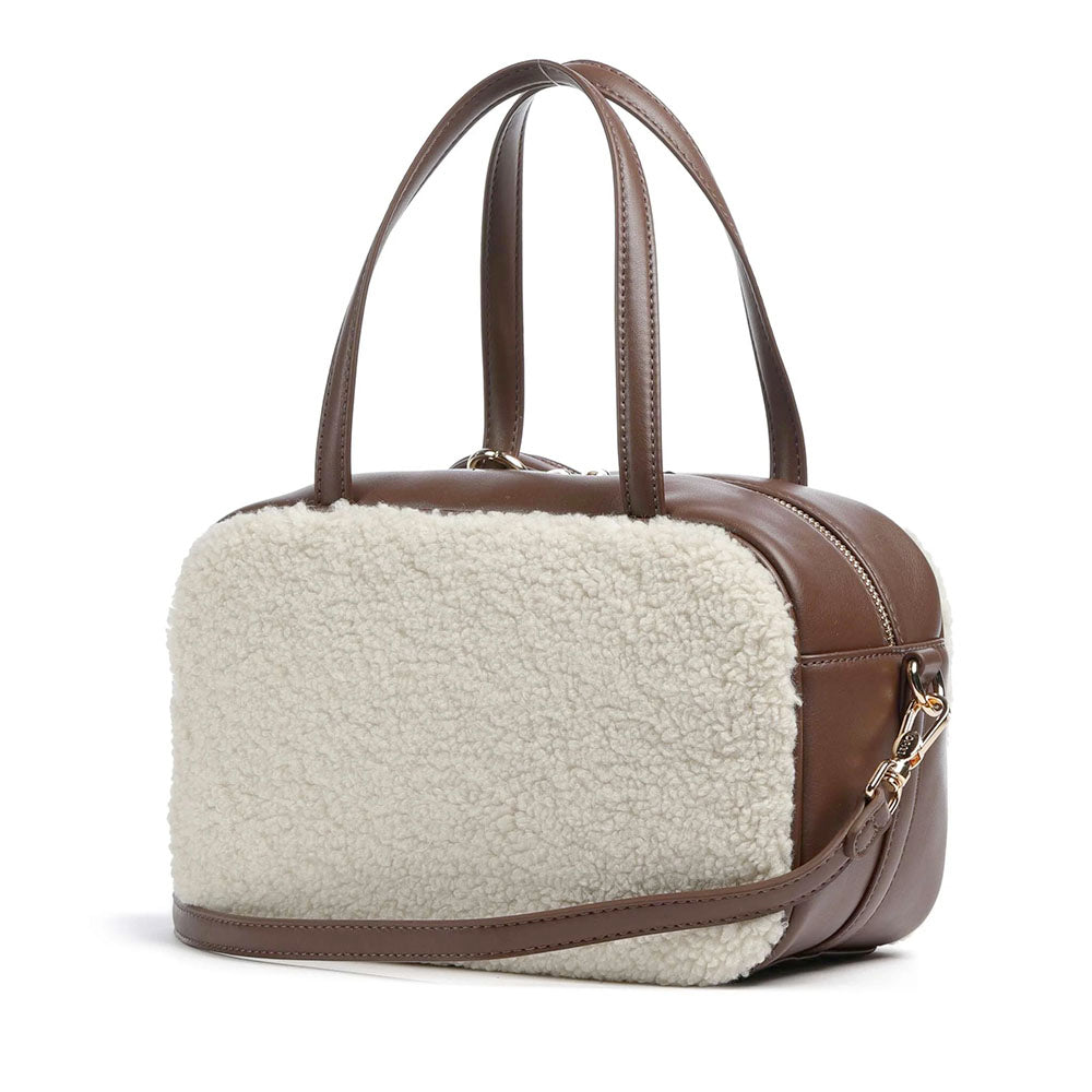 Bauletto Donna a Mano Small LIU JO in Tessuto effetto Teddy color Crema