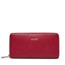 Portafoglio Donna Zip Around LIU JO effetto Bottalato Rosso Mattone