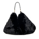 Maxi Borsa Donna a Spalla LIU JO in Pelliccia Sintetica Nera