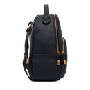 LIU JO Damenrucksack aus schwarzem Kunstleder mit geprägtem Logo