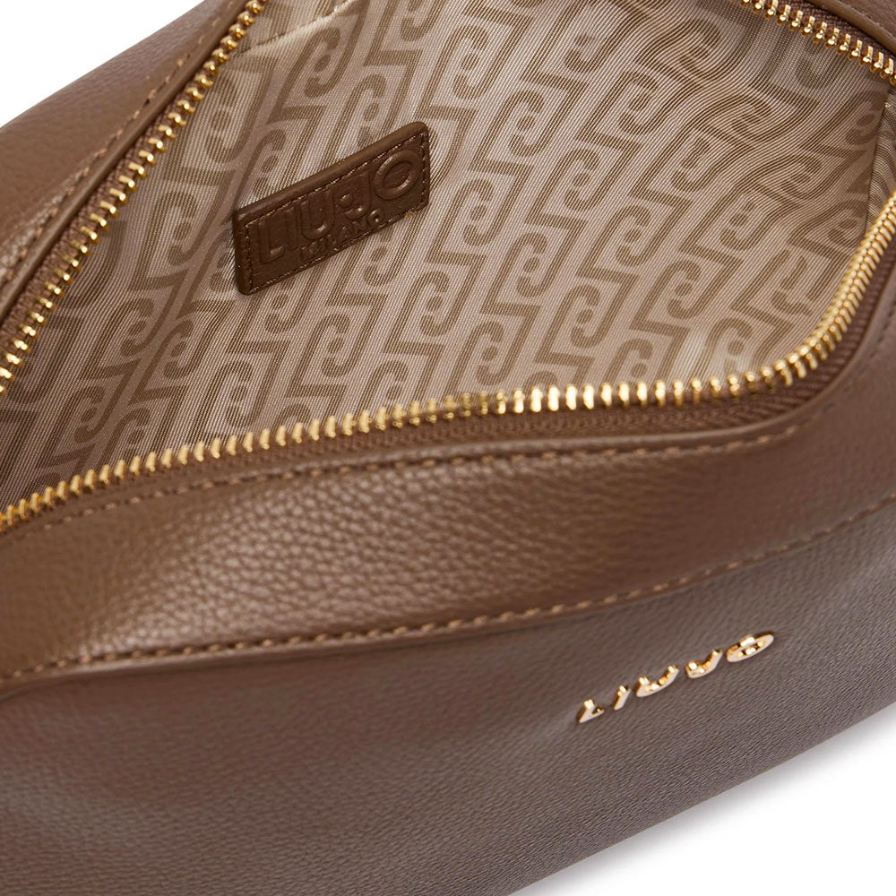 Borsa Donna a Tracolla LIU JO in Ecopelle effetto Bottalato Marrone