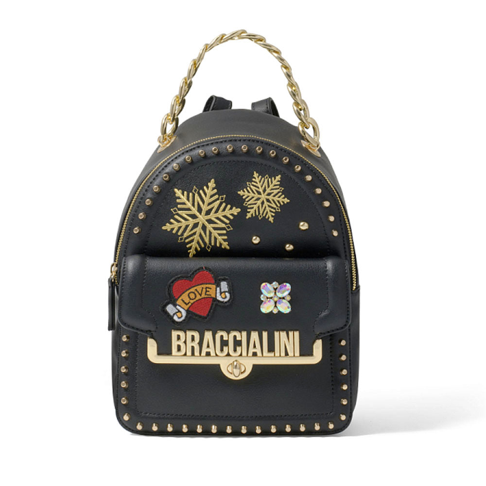 Zaino Donna BRACCIALINI linea Rock colore Nero