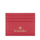 Portatessere Donna BRACCIALINI linea Basic in Pelle Rosso Scuro