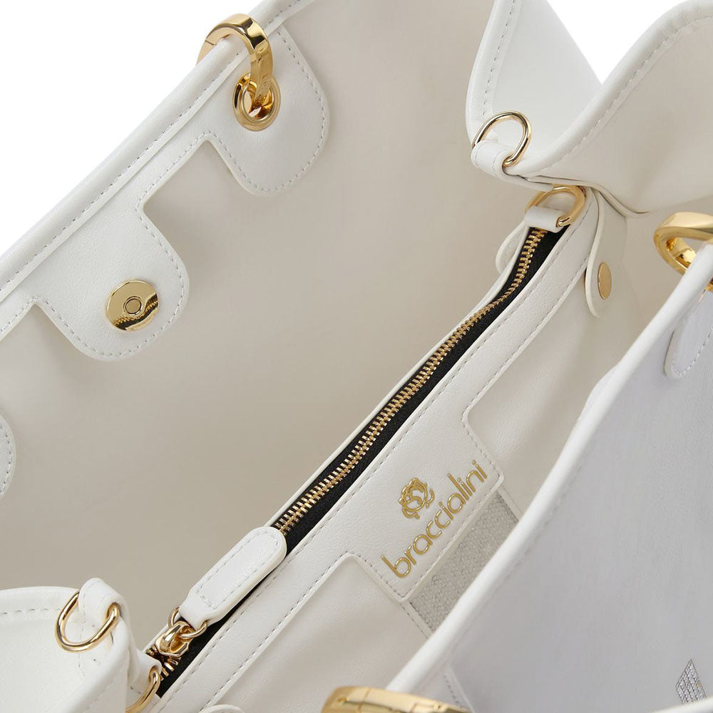 Borsa Donna a Mano BRACCIALINI linea Beth Special Bianca