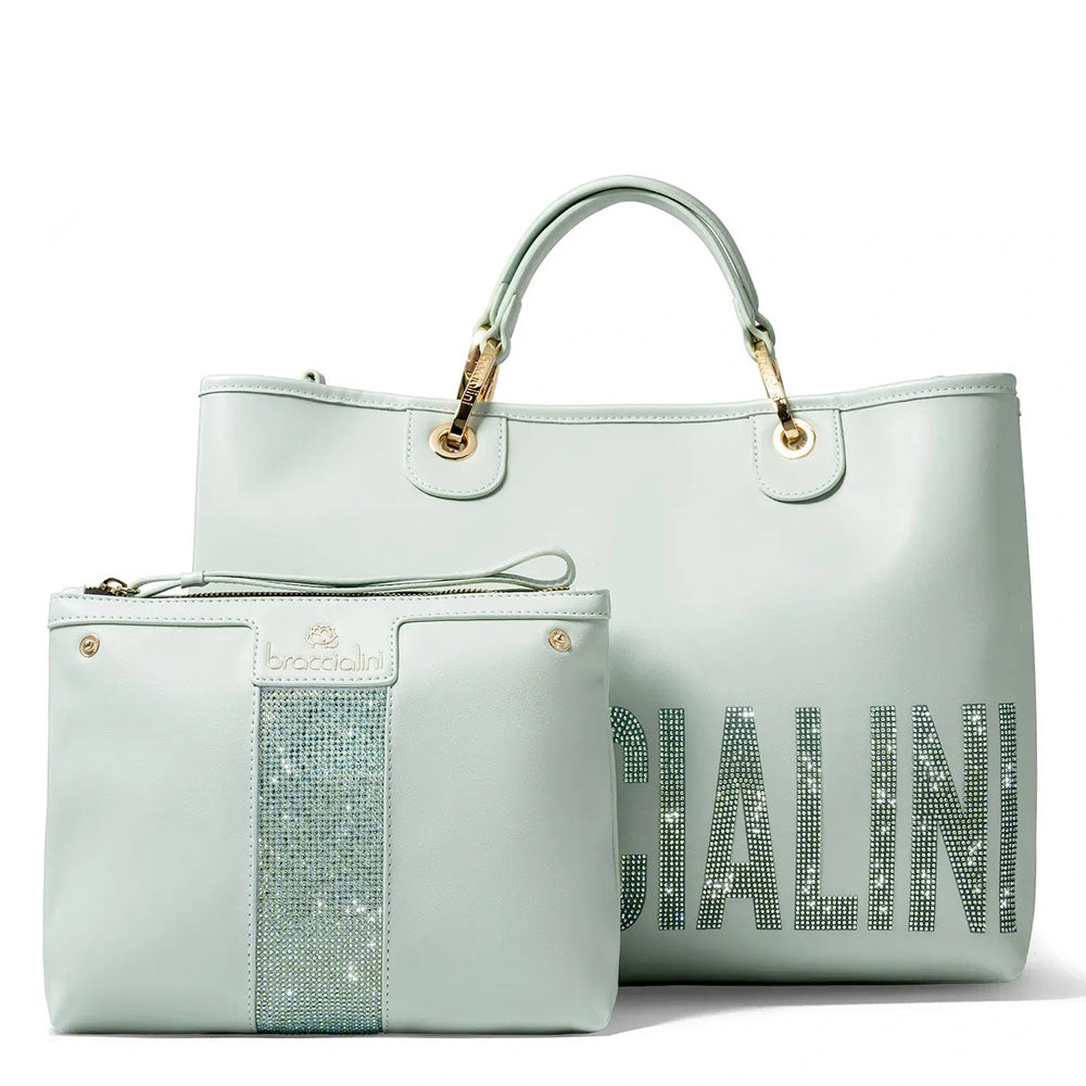 Borsa Donna a Mano BRACCIALINI linea Beth Special Celeste