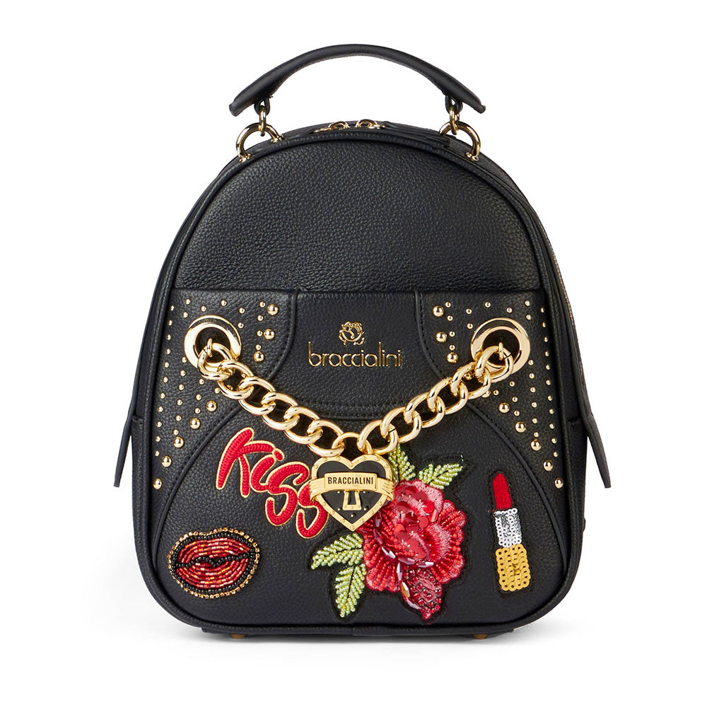 Zaino Donna BRACCIALINI linea Rock Nero