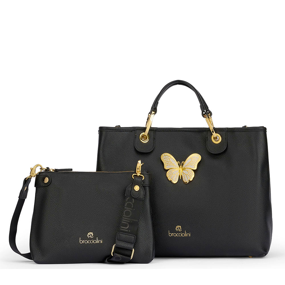 Borsa Donna a Mano Large BRACCIALINI linea Beth Jewels Nero