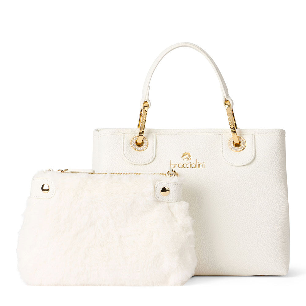 Borsa Donna a Mano Small BRACCIALINI linea Beth Bianco