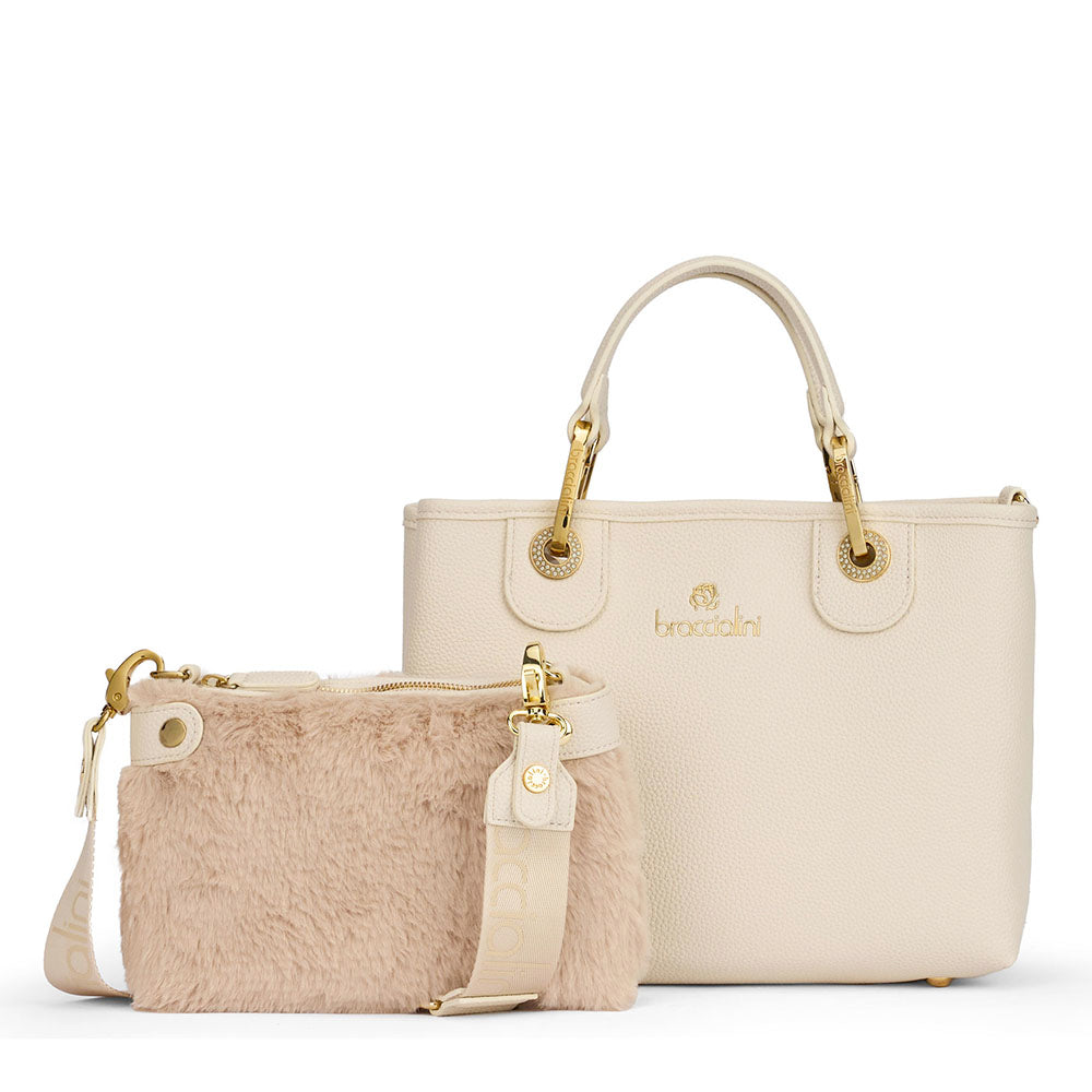 Borsa Donna a Mano Small BRACCIALINI linea Beth Beige