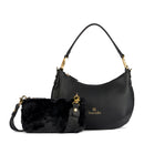 Borsa Donna Mezzaluna a Spalla Media BRACCIALINI linea Beth Nera
