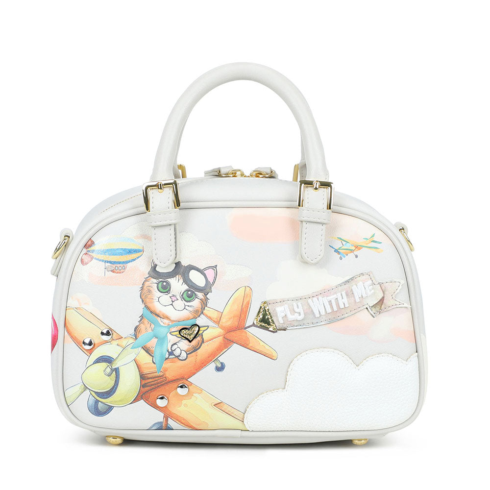 Bauletto Donna Small BRACCIALINI linea Allround stampa Over the Clouds