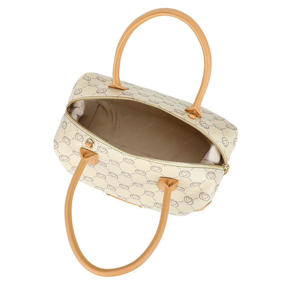 Bauletto Donna a Mano BRACCIALINI linea Monogram in Pelle Beige
