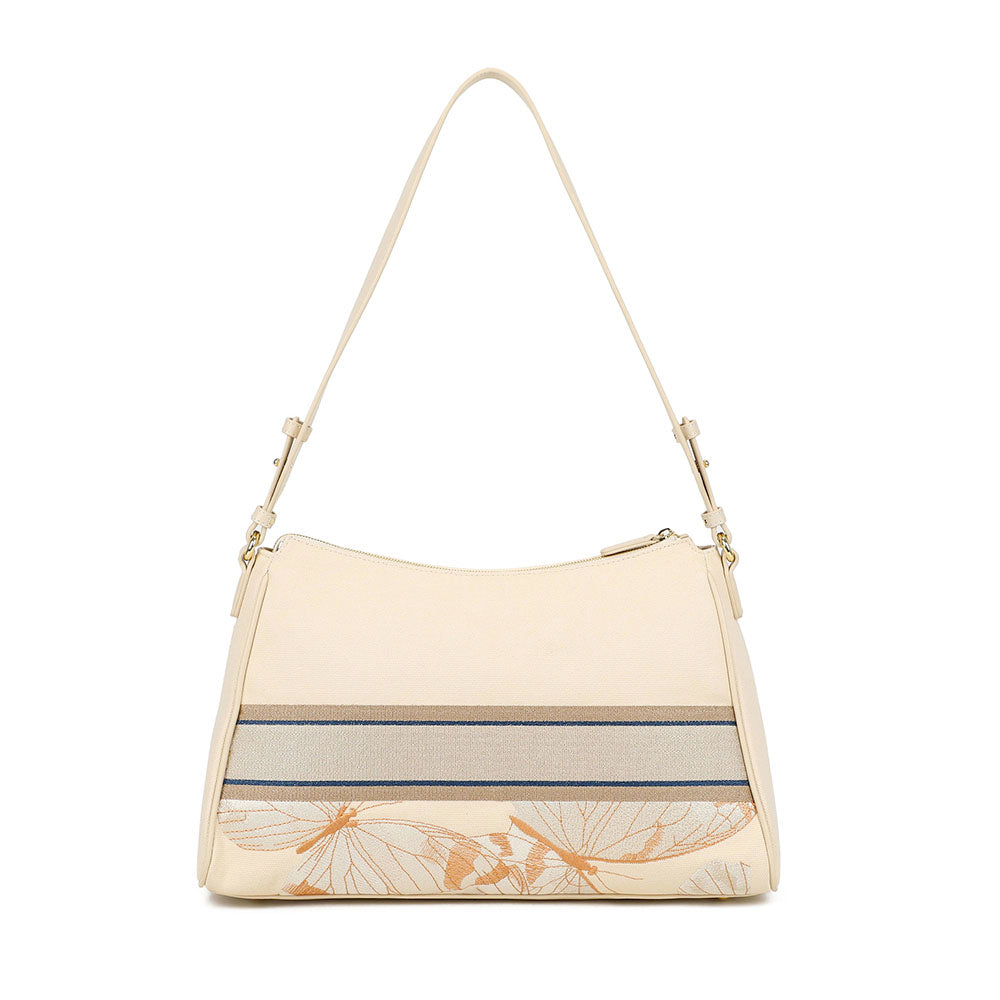 Borsa Donna a Spalla BRACCIALINI linea Jacquard Beige