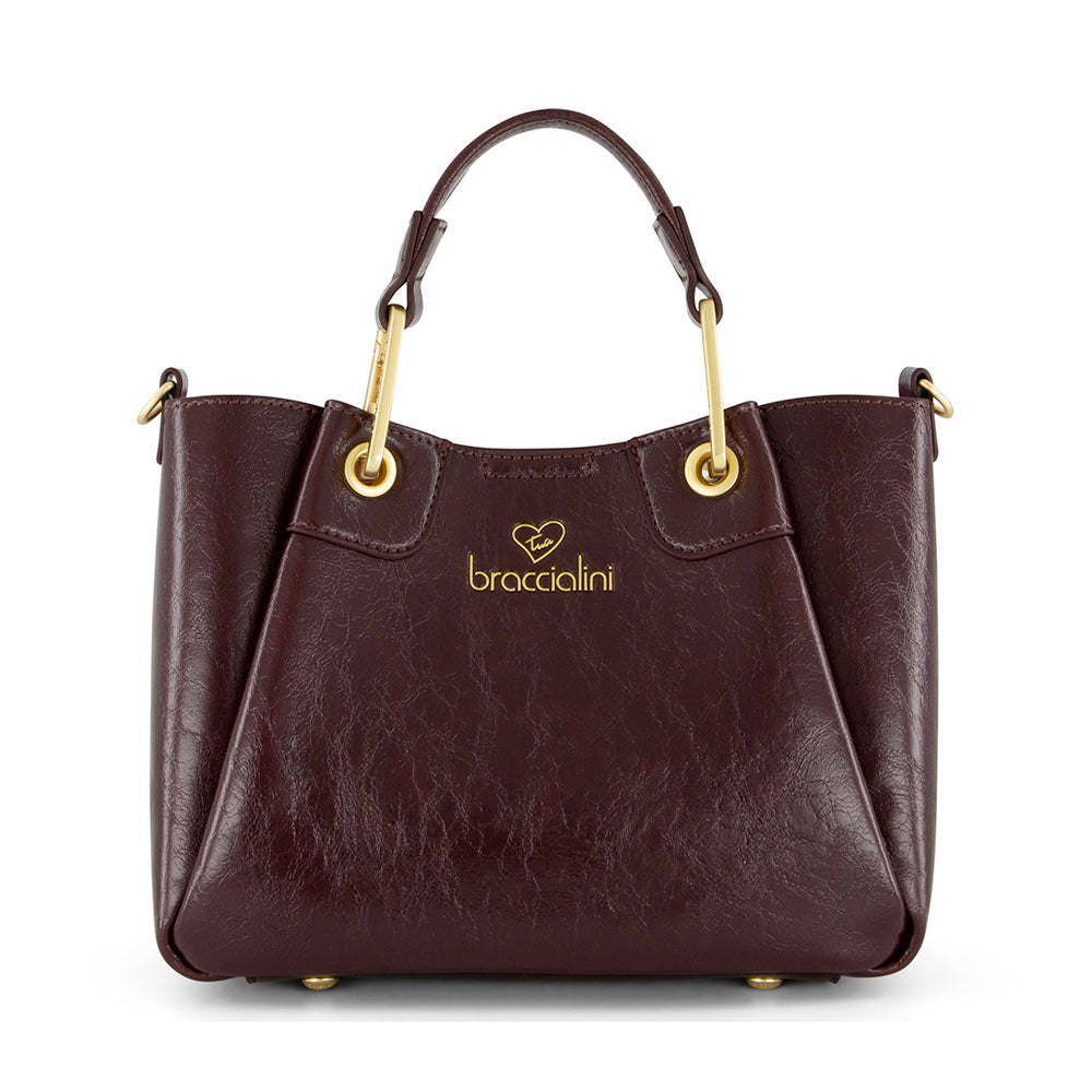 Borsa Donna a Mano Small BRACCIALINI linea Amy color Vinaccia