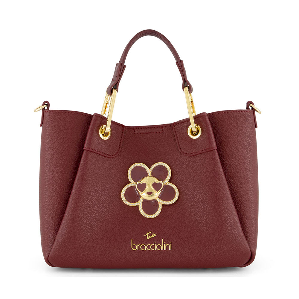 Borsa Donna a Mano Small BRACCIALINI linea Amy Bijoux color Vinaccia