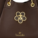 Borsa Donna a Mano Media BRACCIALINI linea Amy Bijoux Marrone Cioccolato