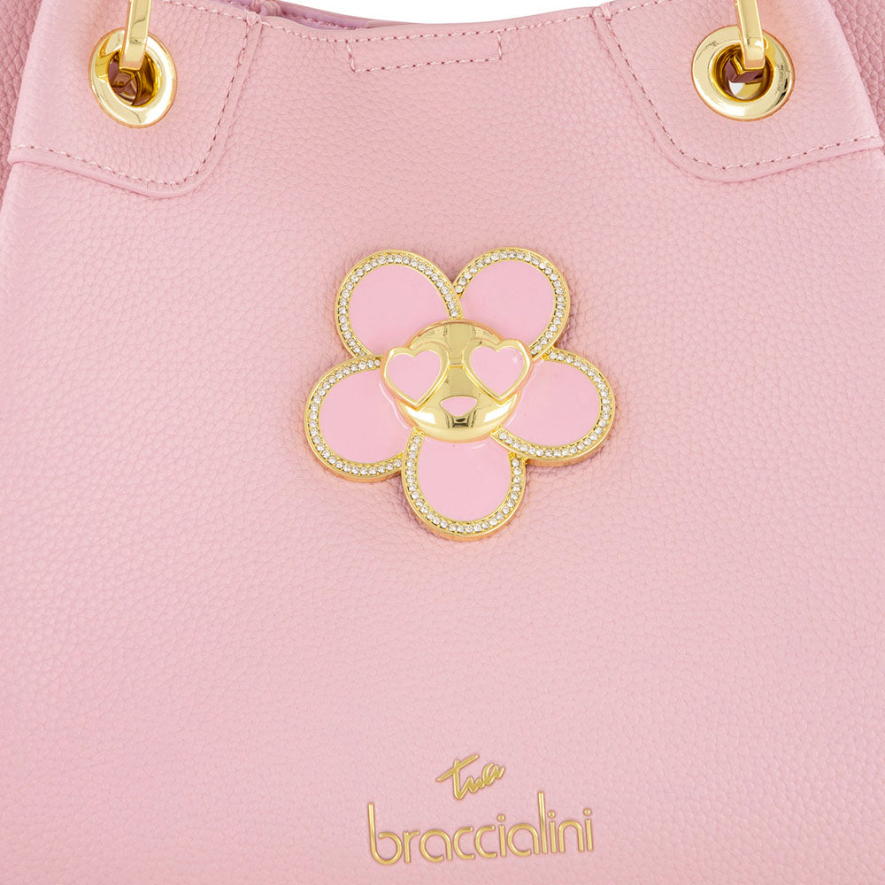 Borsa Donna a Mano Media BRACCIALINI linea Amy Bijoux Rosa