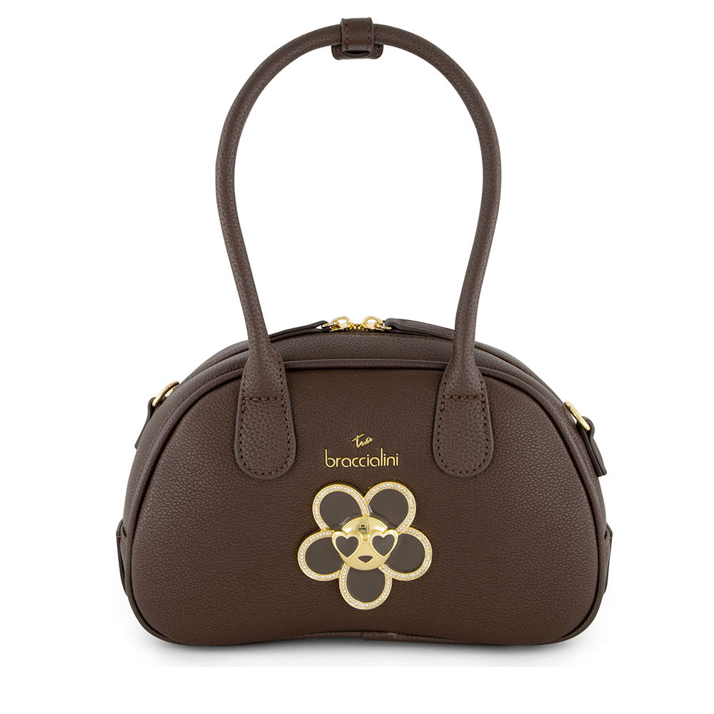 Bauletto Donna a Mano BRACCIALINI linea Amy Bijoux Marrone Cioccolato