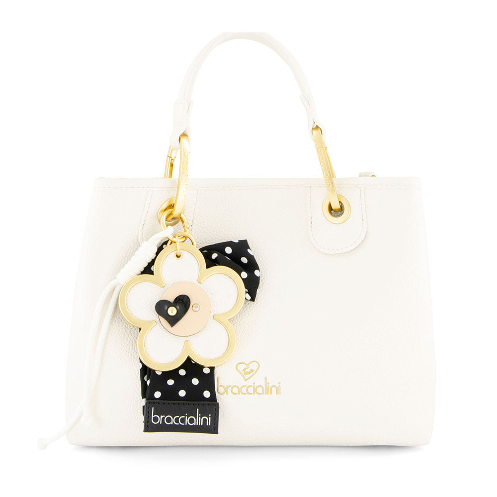Borsa Donna a Mano Media BRACCIALINI linea Beth Bianco