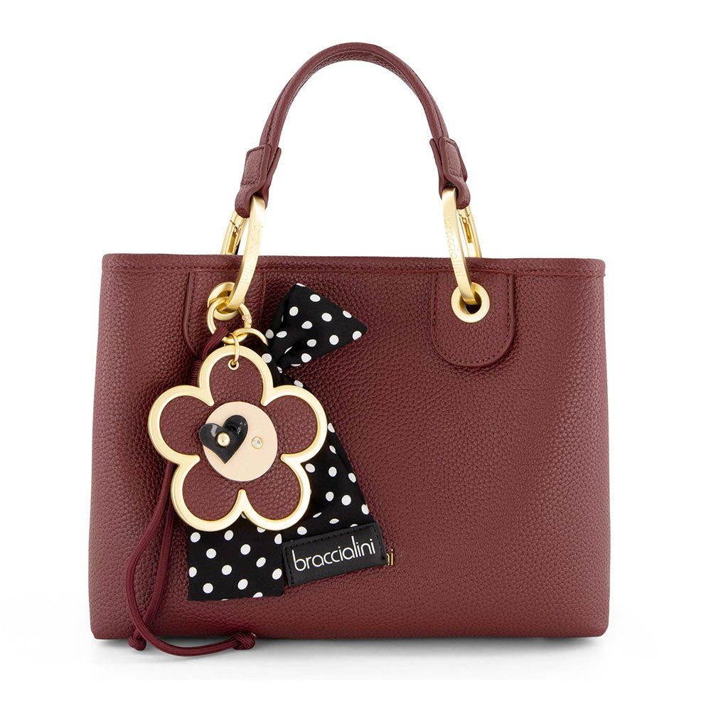 Borsa Donna a Mano Media BRACCIALINI linea Beth color Vinaccia