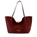 Shopping Bag Donna BRACCIALINI linea Ariel Suede in Camoscio color Vinaccia