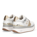 Sneakers Super Platform Donna LIU JO Maxi Wonder Plus 02 Bis in Pelle Traforata Bianca