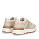 Sneakers Platform Donna LIU JO Amazing 43 in Pelle Beige con Dettaglio Glitter