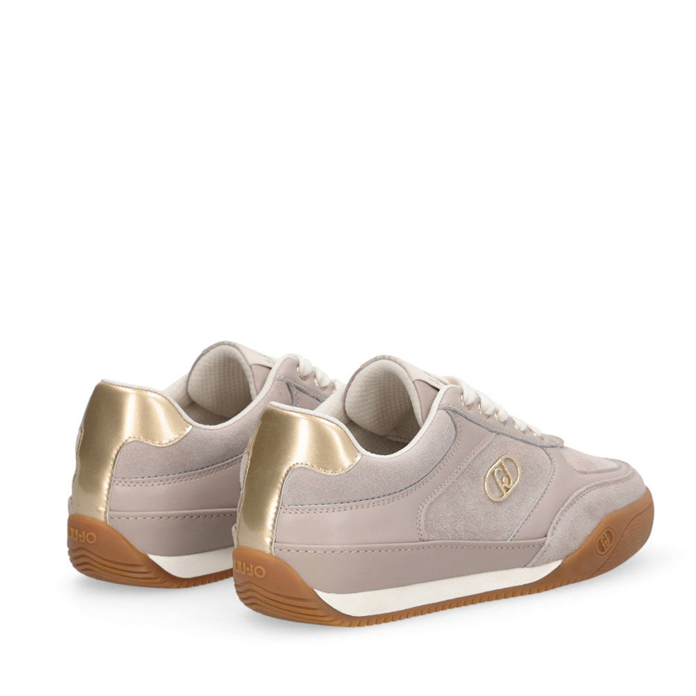 Sneakers Donna LIU JO Lewis 01 in Suede e Pelle Tortora