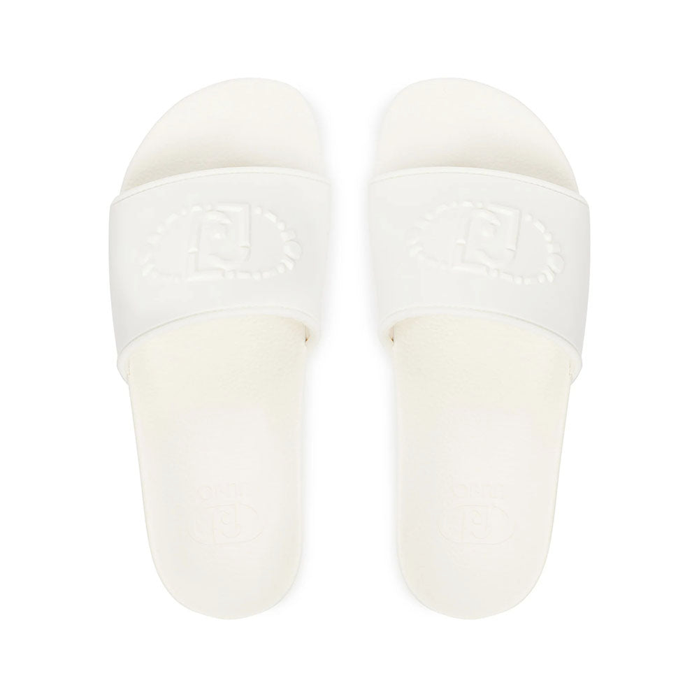 Ciabatte Platform LIU JO Mykonos 01 in Gomma Bianca