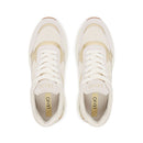 Sneakers Donna LIU JO LJ01 01 in Suede e Mesh Milk e Light Gold
