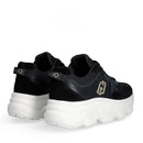 Scarpe Donna LIU JO Steffy 01 Sneakers Chuncky in Suede e Pelle Nera