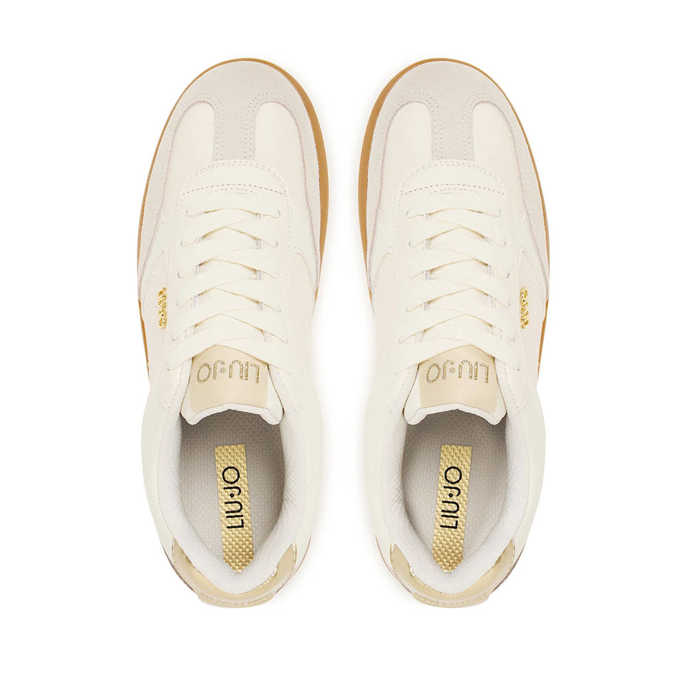 Sneakers Donna LIU JO Connor 01 in Pelle e Suede Milk