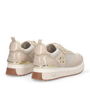 Women's Platform Sneakers LIU JO Maxi Wonder 01 in Rope Mesh with Glitter