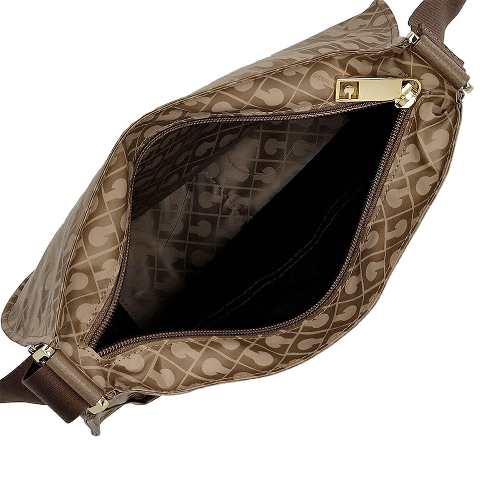 Borsa Donna Piccola a Tracolla GHERARDINI in Tessuto Softy Colore Chestnut