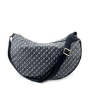 GHERARDINI Damen-Halbmondtasche aus Softy-Gewebe in Granitfarben
